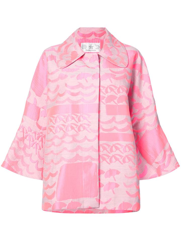 Tsumori Chisato Wide Sleeved Jacket - Pink & Purple