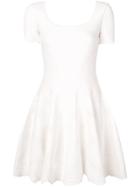 Alexander Mcqueen Classic Fit-and-flare Dress - White