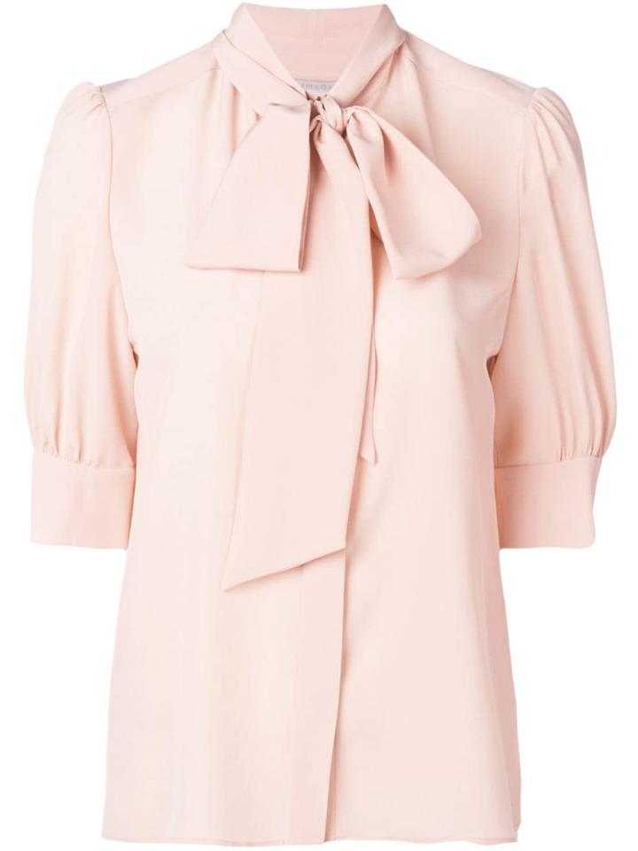 Stella Mccartney Pussy Bow Loose Blouse - Pink