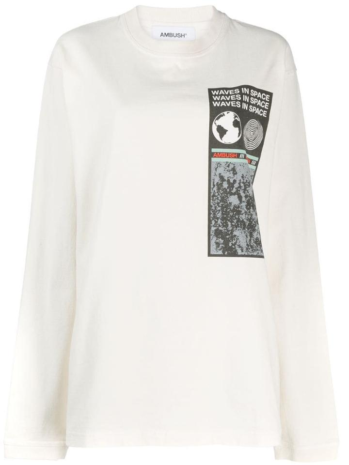 Ambush Graphic Print Sweatshirt - White