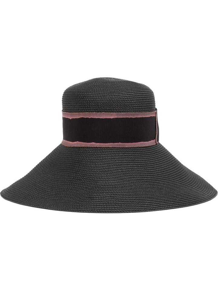 Filù Hats Vanuatu Hat, Women's, Size: M, Black, Straw/viscose/cotton