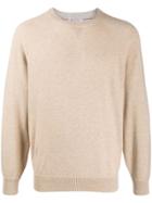Brunello Cucinelli Raglan Sleeve Jumper - Neutrals