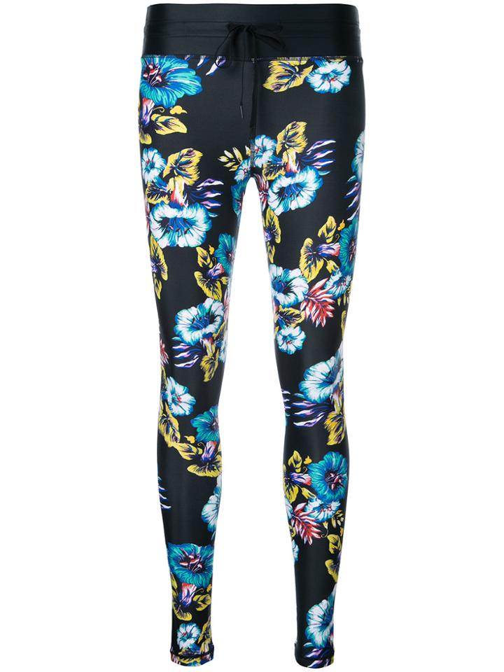 The Upside Floral Print Leggings - Black