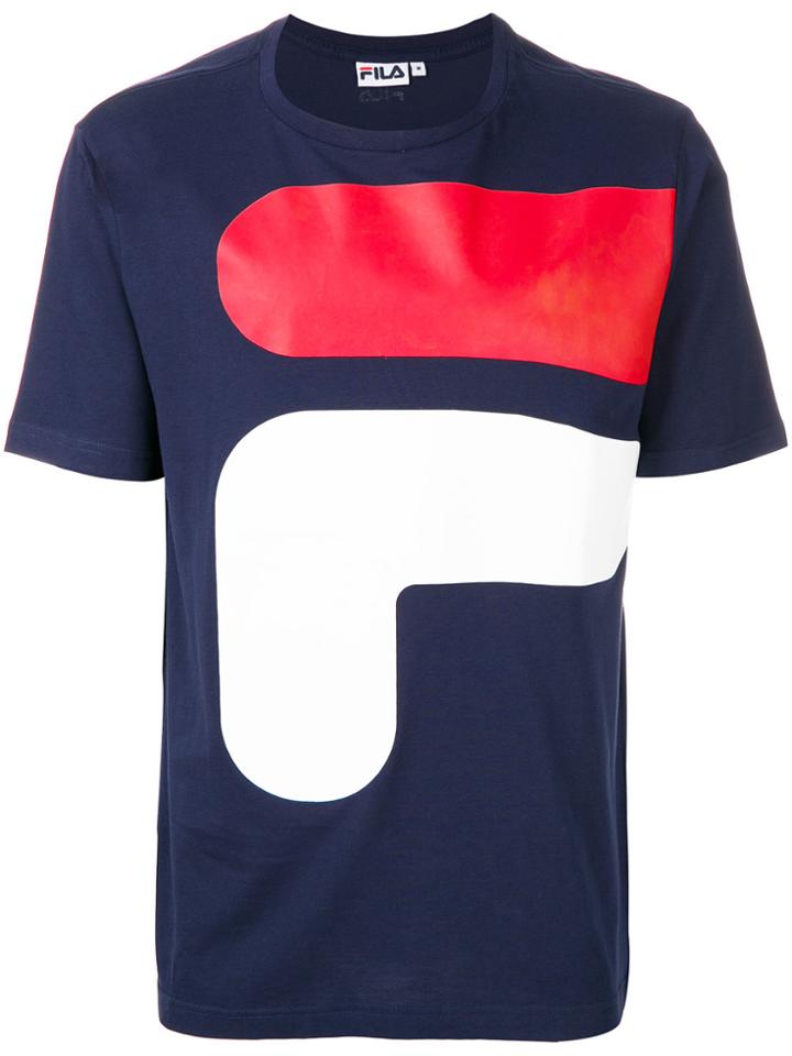 Fila Branded Print T-shirt - Blue