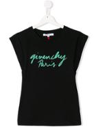 Givenchy Kids Logo Print Sleeveless Top - Black