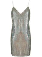 Iro Sequinned Slip Dress - Silver