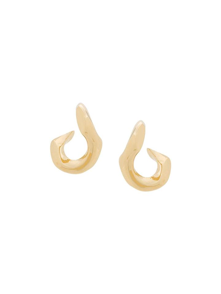 Annelise Michelson Pierced Chain Earrings - Gold