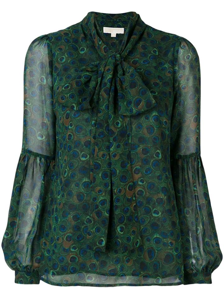 Michael Michael Kors Scarf Neck Blouse - Green
