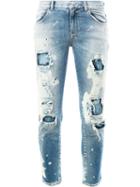 Faith Connexion - Distressed Cropped Jeans - Women - Cotton/spandex/elastane - 26, Blue, Cotton/spandex/elastane