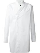 D.gnak Wrap Shirt, Men's, Size: 48, White, Cotton