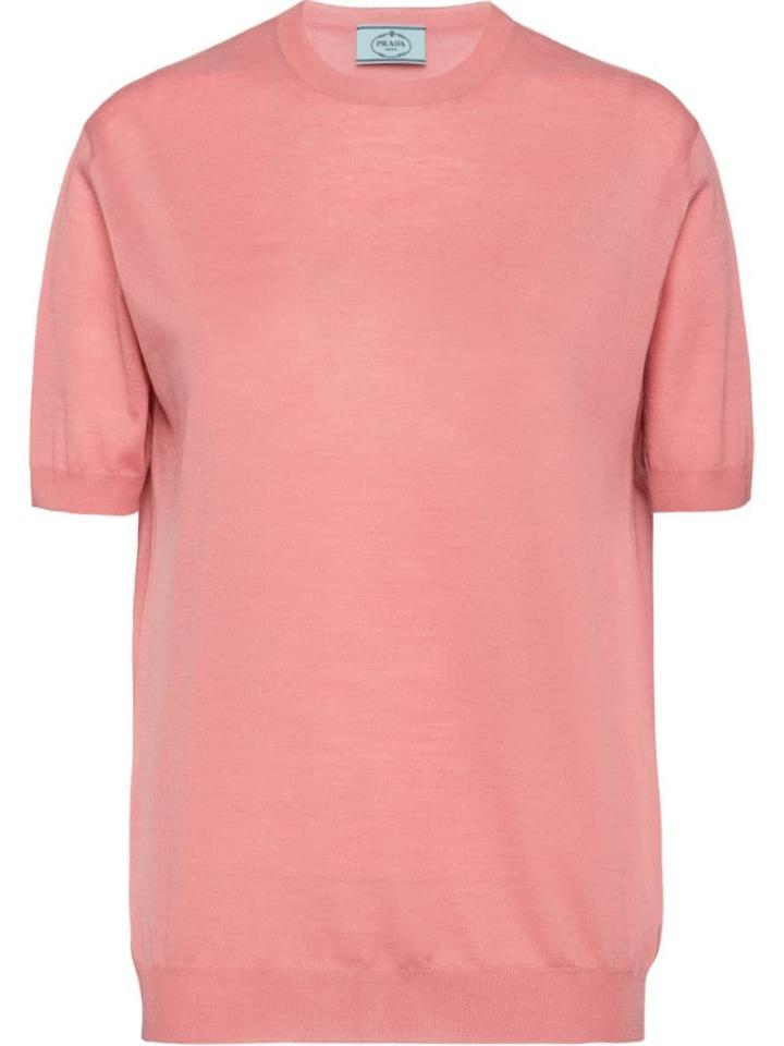 Prada Knitted Tee - Pink