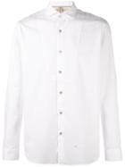 Dnl Bib Detail Shirt, Men's, Size: 42, White, Cotton/polyamide