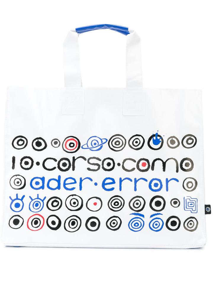 Ader Error Logo Print Tote - White