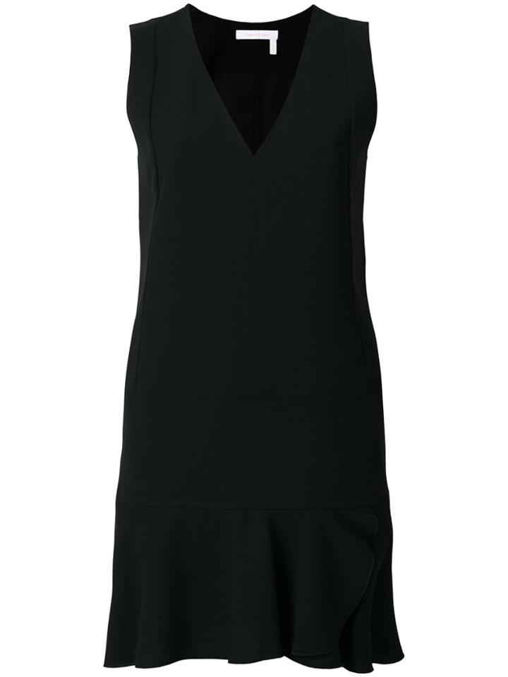 See By Chloé Frill Hem Shift Dress - Black