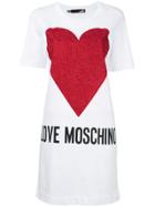 Love Moschino Love Heart T-shirt Dress - White