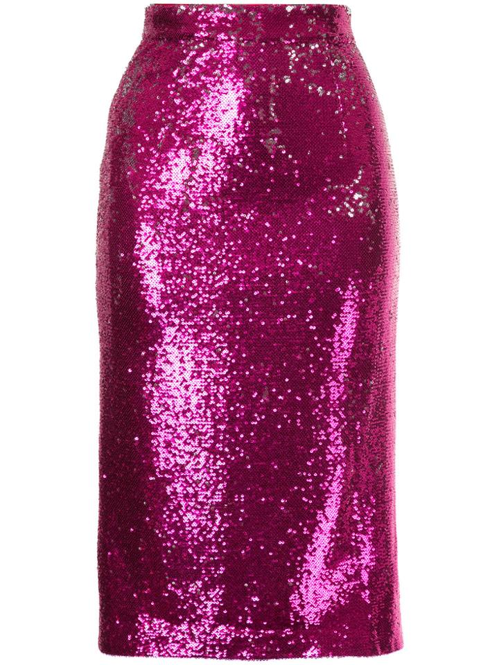 G.v.g.v. Sequin Pencil Skirt - Pink & Purple