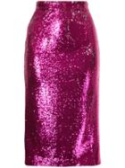 G.v.g.v. Sequin Pencil Skirt - Pink & Purple
