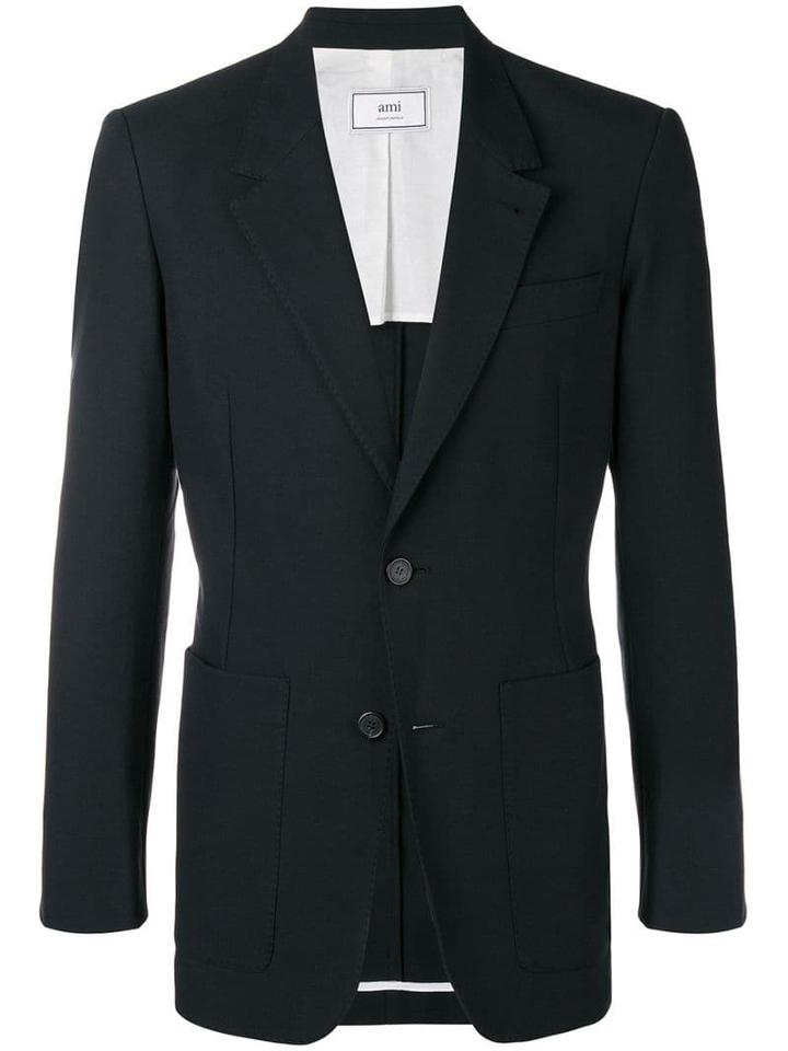 Ami Paris Two Buttons Long Fit Jacket - Black