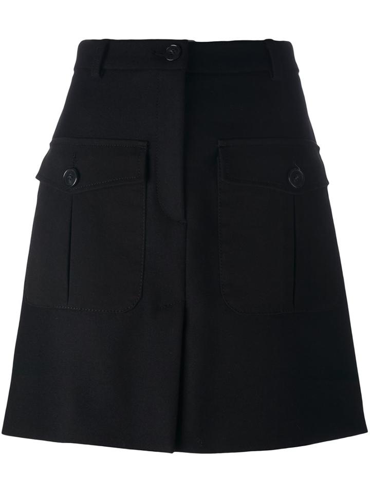 Iceberg Patch Pocket A-line Skirt