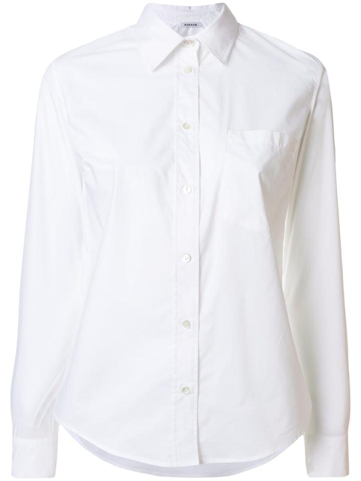 P.a.r.o.s.h. Slim Fit Long Sleeve Shirt - White