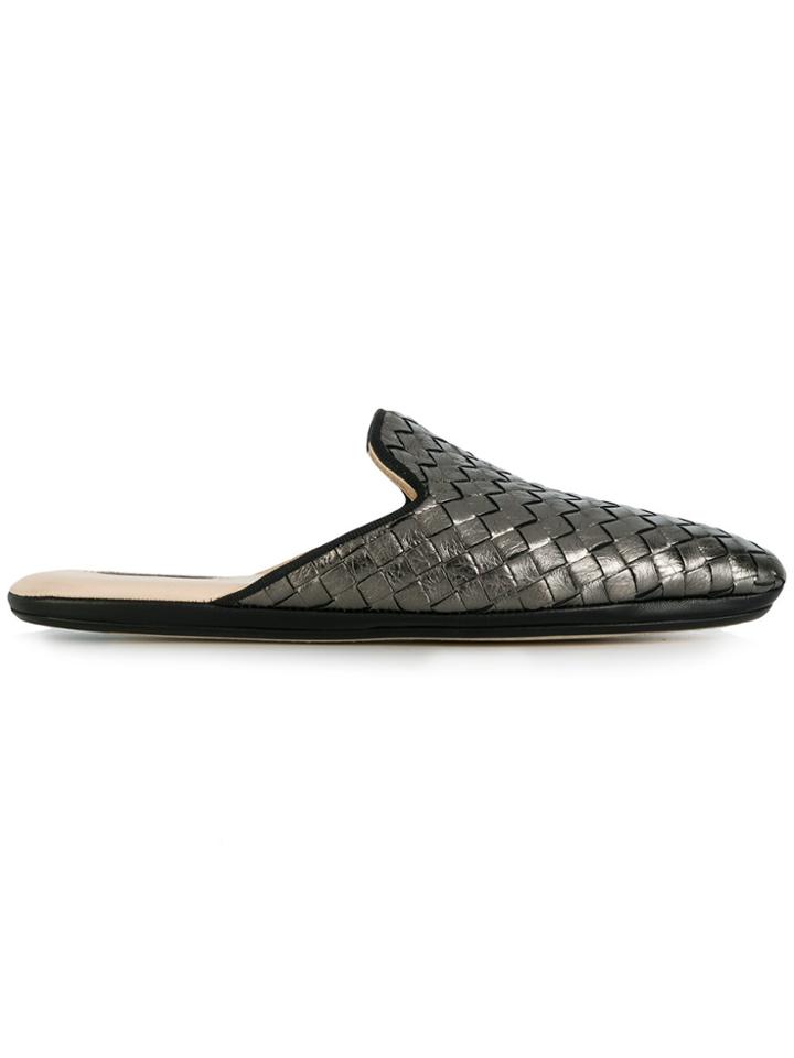 Bottega Veneta Argento Antique Intrecciato Furrow Metal Fiandra