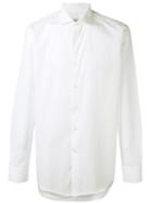 Alessandro Gherardi Spread Collar Shirt, Men's, Size: 38, White, Cotton