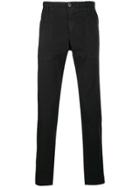 Pt01 Washed Effect Slim-fit Trousers - Black
