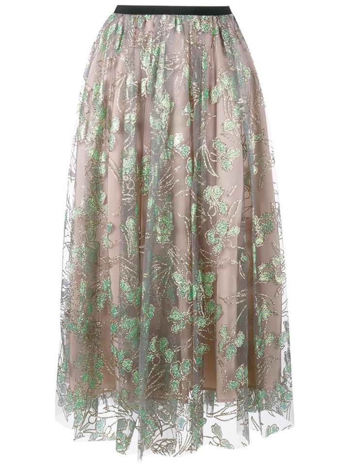Msgm Tulle Midi Skirt