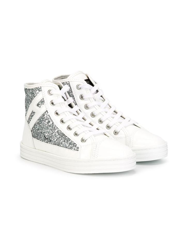 Hogan Kids Rebel Hi-top Sneakers, Girl's, Size: 35, White