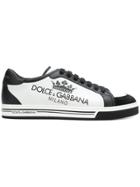 Dolce & Gabbana Print Logo Sneakers - White