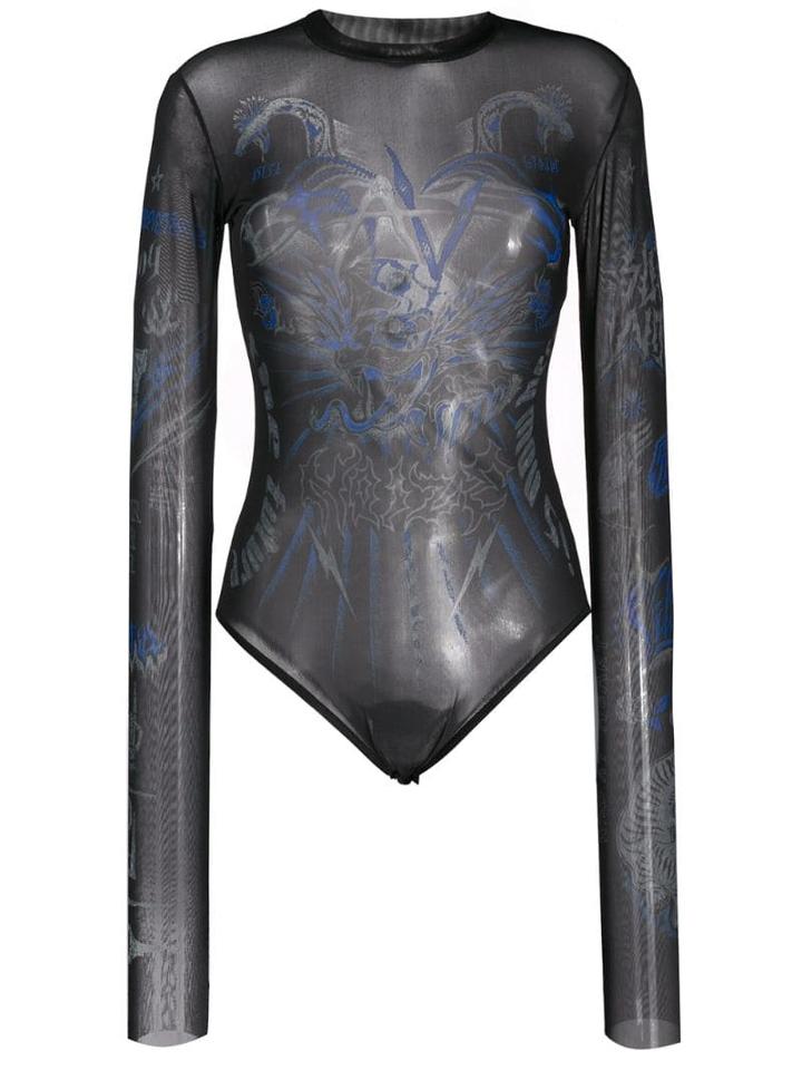 Diesel Tattoo Print Body - Black