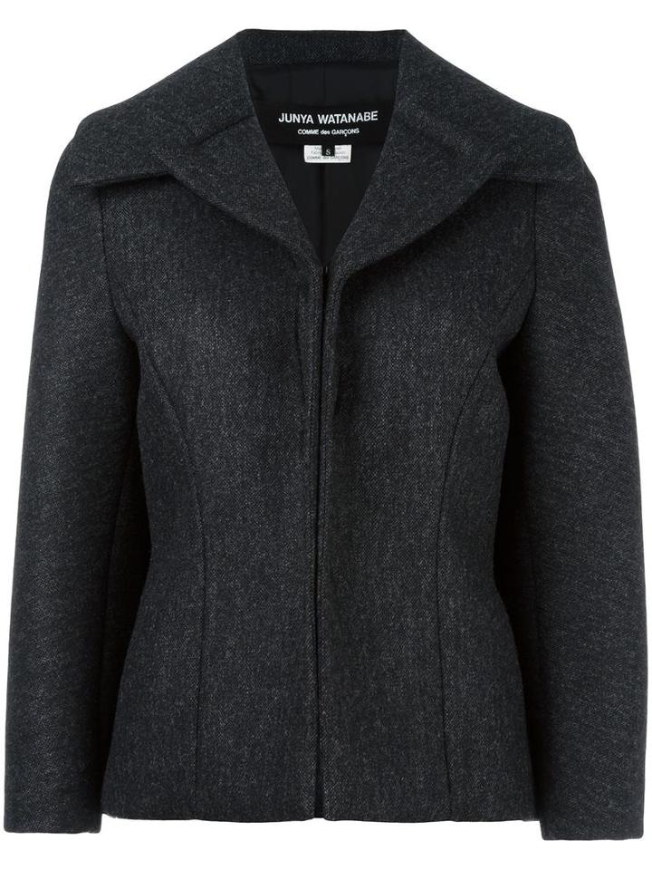 Junya Watanabe Comme Des Garçons Zip Up Fitted Jacket, Women's, Size: Small, Grey, Cupro/wool