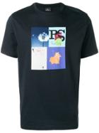 Ps Paul Smith Printed Collage T-shirt - Blue