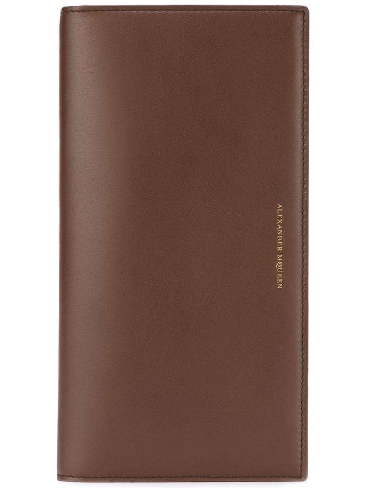 Alexander Mcqueen Flap Wallet - Brown