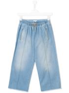 Chloé Kids - Wide Leg Jeans - Kids - Cotton - 14 Yrs, Girl's, Blue
