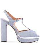 L'autre Chose Ankle Length Sandals - Blue