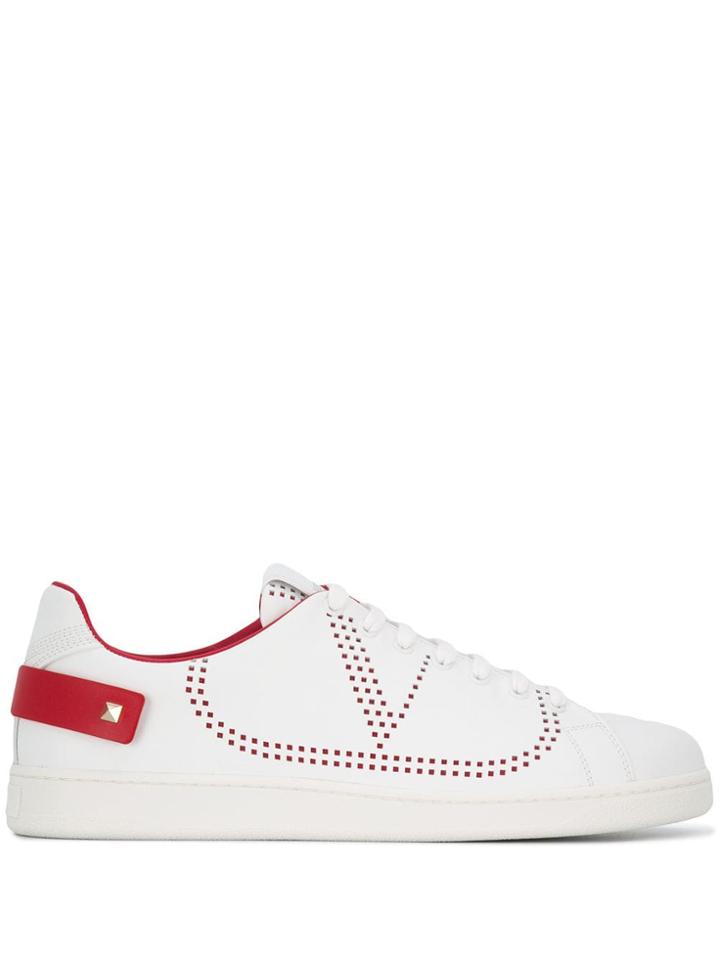 Valentino V Logo Sneakers - White