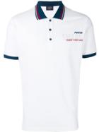 Paul & Shark Logo Stamp Polo T-shirt - White