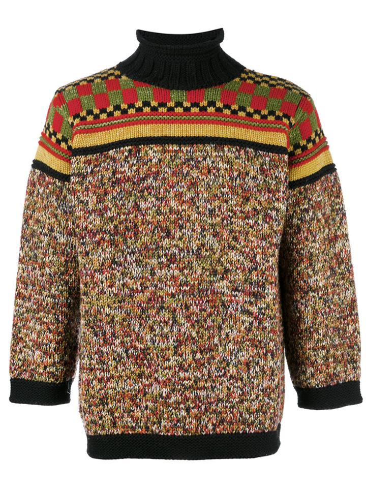 Jean Paul Gaultier Vintage Mixed Pattern Jumper - Multicolour