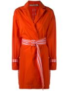 Silvia Tcherassi Gold Trench Coat - Orange