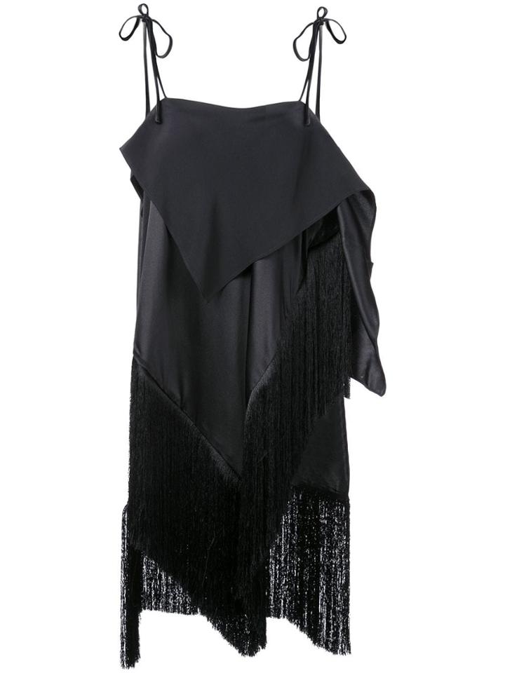 Marques'almeida Long Fringed Tunic - Black