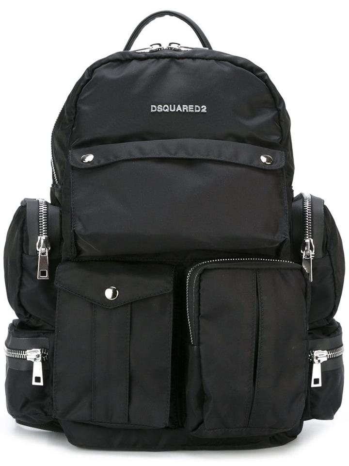 Dsquared2 'utilitary' Backpack - Black