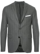 Neil Barrett Pinstriped Suit Jacket - Grey