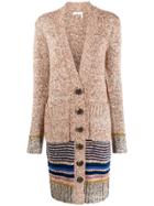 See By Chloé Knitted Marl Cardigan - Neutrals