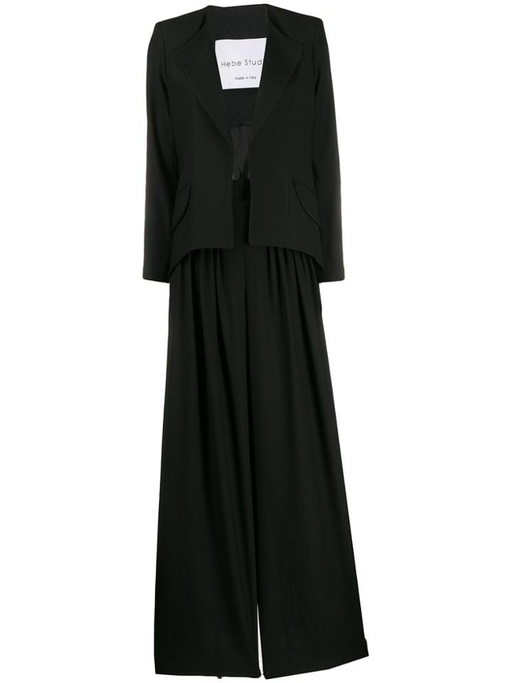 Hebe Studio Two Piece Tailored Suit - Black
