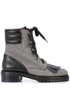 Tabitha Simmons Rhodes Houndstooth Ankle Boots - Black