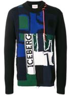 Iceberg Knit Mix Sweater - Black