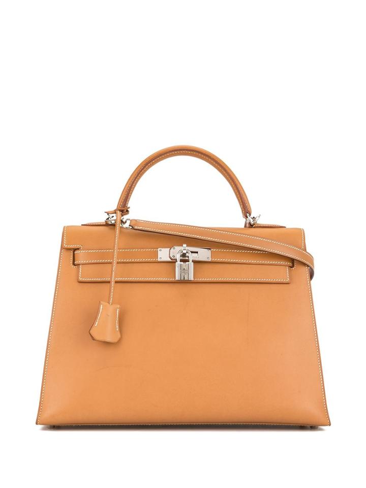 Hermès Pre-owned Kelly 32 Sellier Tote - Brown