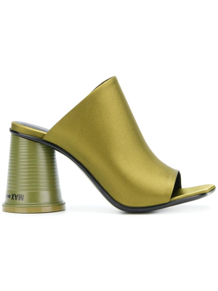 Mm6 Maison Margiela Cup Heel Mules - Green