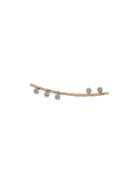 Maria Black Diamond Cut Colette Earring (left) - Metallic